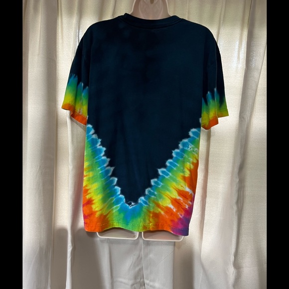 Kids Flux Tie Dye Peace Sign Short Sleeve Shirt - Picture 5 of 6